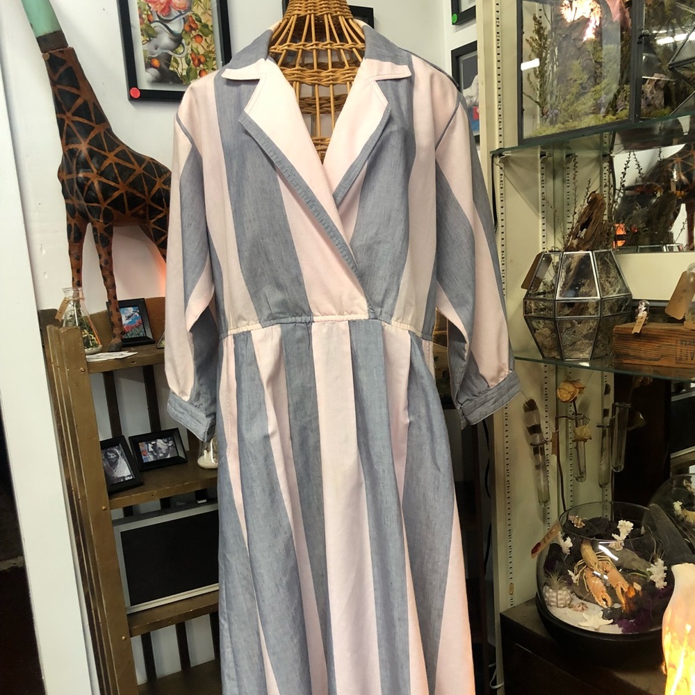 Vintage 1980s stripe dress